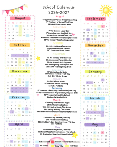 CFDC School Calendar